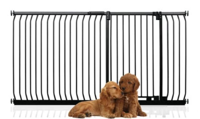 Bettacare Extra Tall Elite Dog Gate, 189Cm - 198Cm, Matt Black, Extra Tall 96.8Cm In Height, Pressure Fit Pet Gate