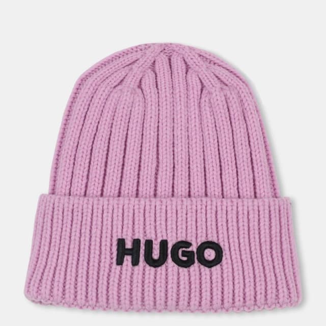 Hugo Kids Knitted Beanie Violet 911 female One Size