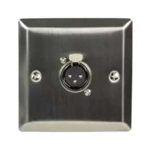 XLR Steel Wallplate