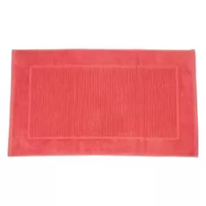Christy Supreme Hygro Towelling Bath Mat Coral
