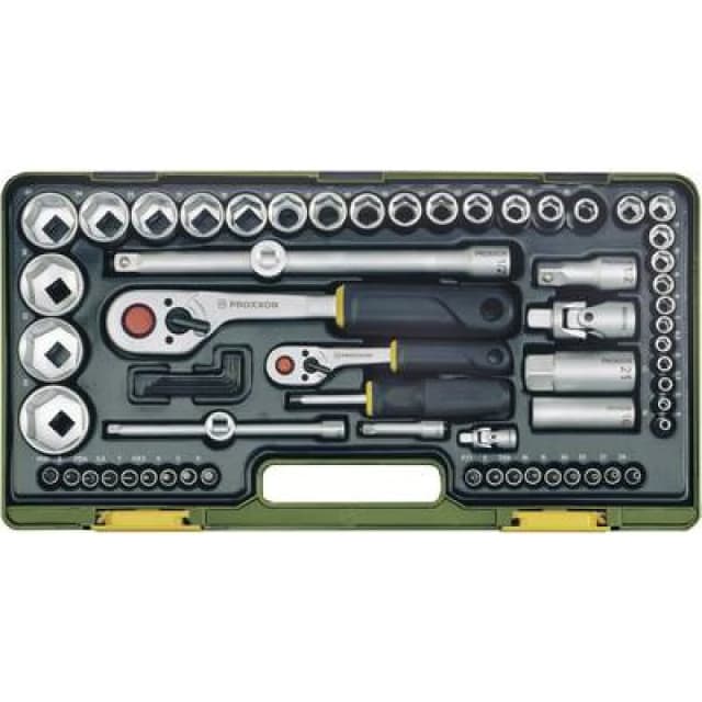 Proxxon 65 Piece Metric Socket Set (1/4" & 1/2")