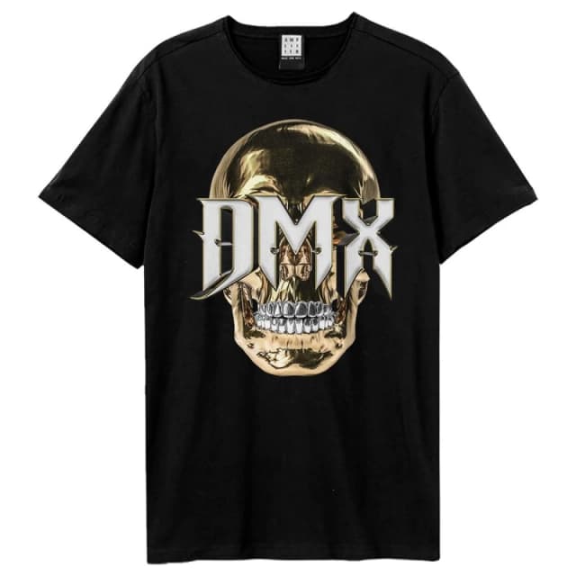 Amplified Amplified Men 3D Skull DMX T-Shirt in Black Size: X-Small Black XS Male 5063806704850