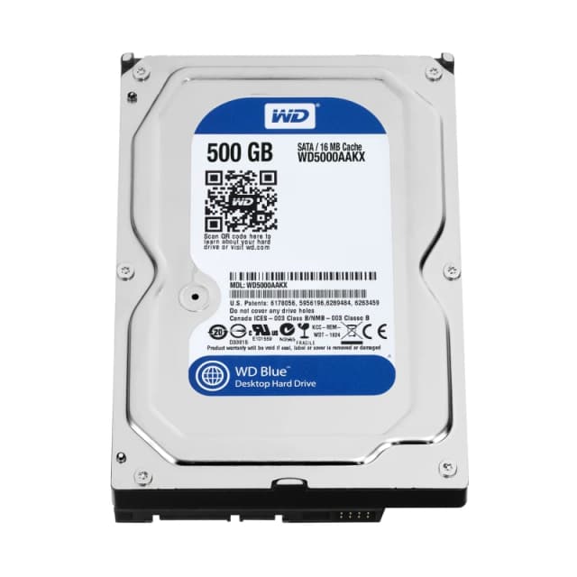 Western Digital Blue internal hard drive 500 GB 7200 RPM 16 MB 3.5&quo
