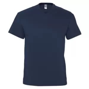SOLS Mens Victory V Neck Short Sleeve T-Shirt (L) (Navy)