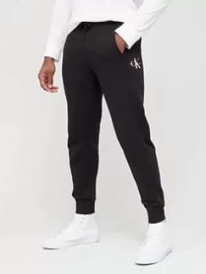 Calvin Klein Jeans Monogram Logo Joggers, Black Size M Men