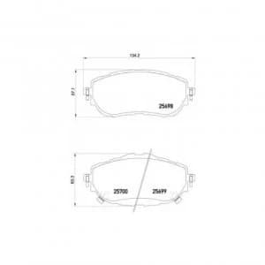 Front Brake Pad Set BREMBO P 83 150