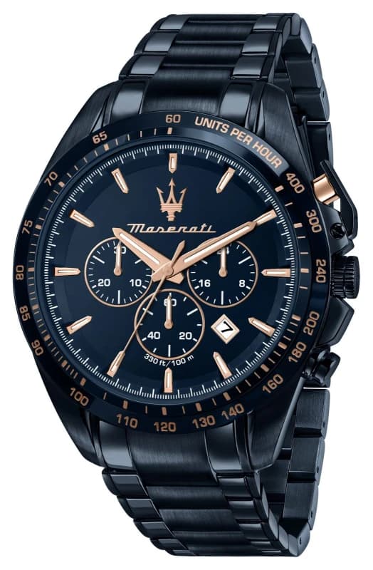 Maserati R8873612054 Mens Traguardo (45mm) Blue Chronograph Watch