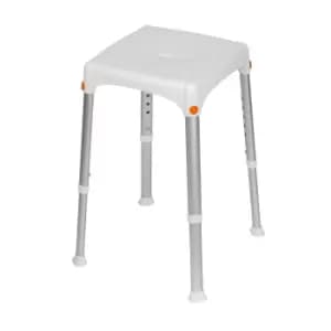 White Inclusive Shower Stool White
