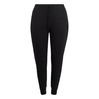 adidas Essentials French Terry Logo Joggers (Plus Size) W - Black / Gold Metallic