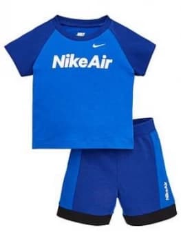 Nike Sportswear Air Toddler Boys Short Set - Blue