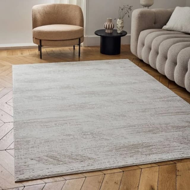 THE RUGS Carmel Modern Area Rugs & Runners Abstract Design Soft Pile in Beige Size: 160cm x 230cm Beige Unisex 160cm x 230 cm