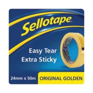 Sellotape Original Golden Tape 24mmx50m (Pack of 12) 1682926