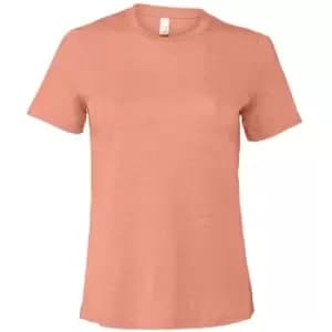Bella + Canvas Womens/Ladies CVC Relaxed Fit T-Shirt (M) (Heather Sunset)