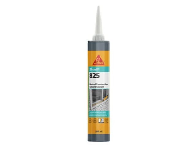 Everbuild Sika 835413 Sikasil-825 Silicone Sealant Portland Stone 380Ml Evb835413