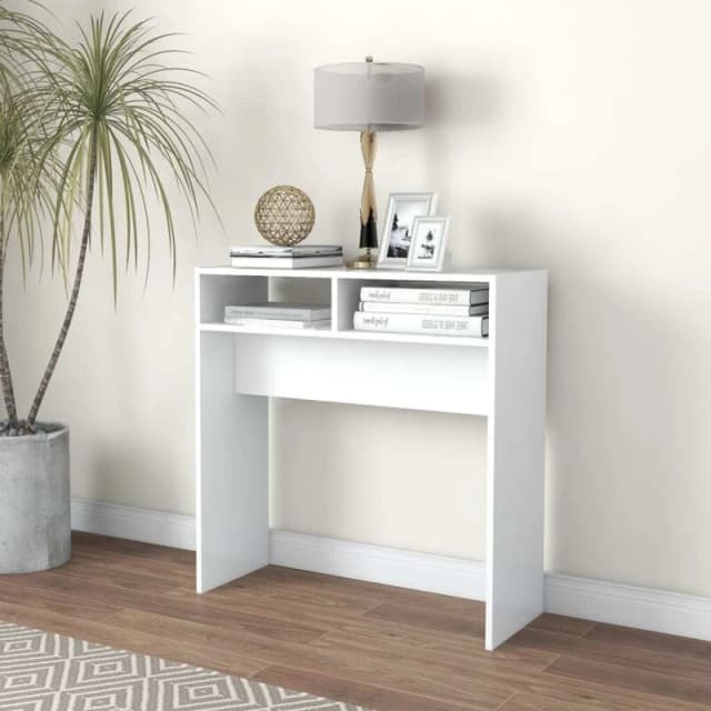 VIDAXL Console Table White 78x30x80cm Engineered Wood Vidaxl 8720286606360