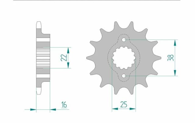 AFAM Steel Standard Front Sprocket 52604 - 520
