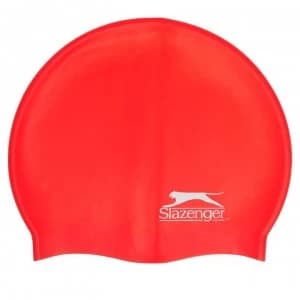 Slazenger Silicone Swimming Cap Adults - Red