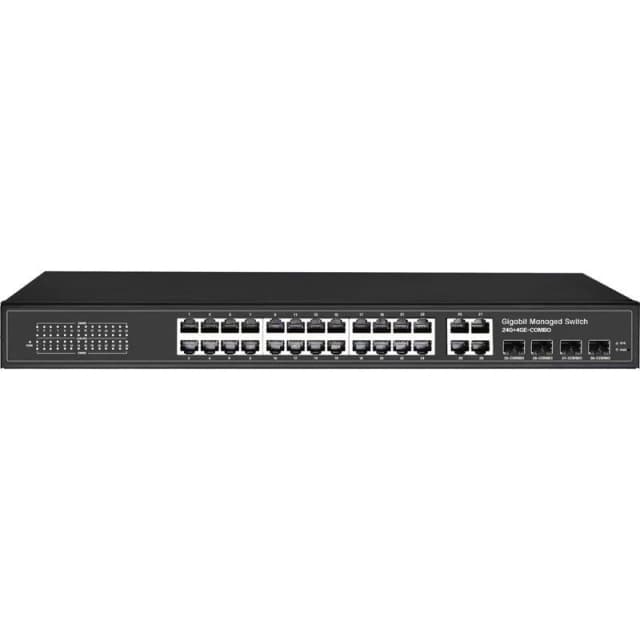 FDL 24 PORT + 4RJ45 & 4 SFP GIGABIT PoE+ R/M SWITCH - 400W