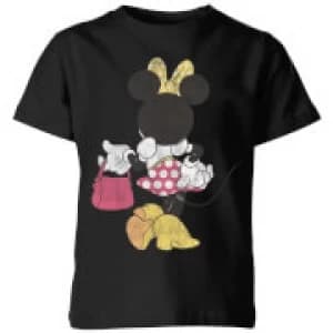 Disney Minnie Mouse Back Pose Kids T-Shirt - Black - 11-12 Years