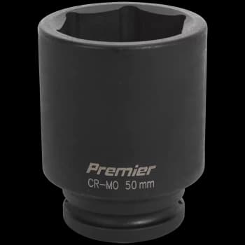 Sealey 3/4" Drive Deep Hexagon Impact Socket Metric 3/4" 50mm