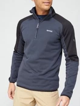Regatta Highton Half Zip Top - Grey/Black, Size S, Men