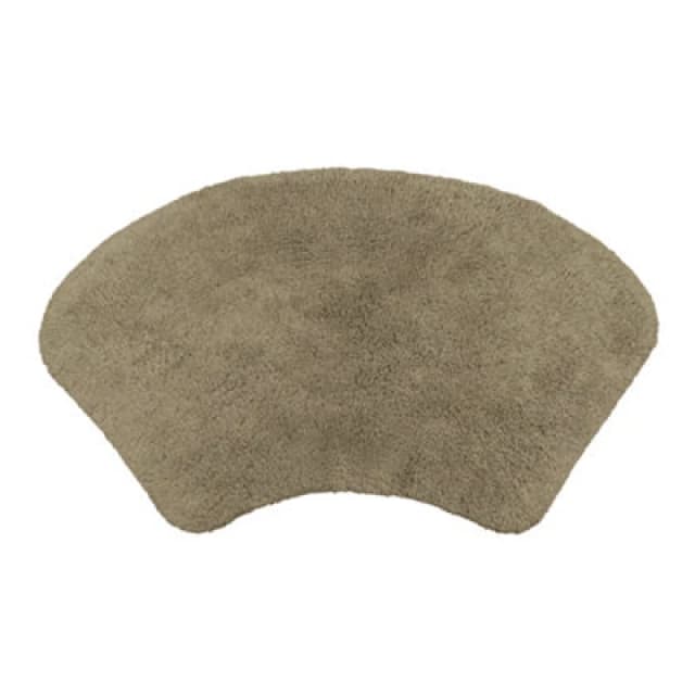 Allure Bath Fashions Curved Shower Mat 100% Cotton - Mocha