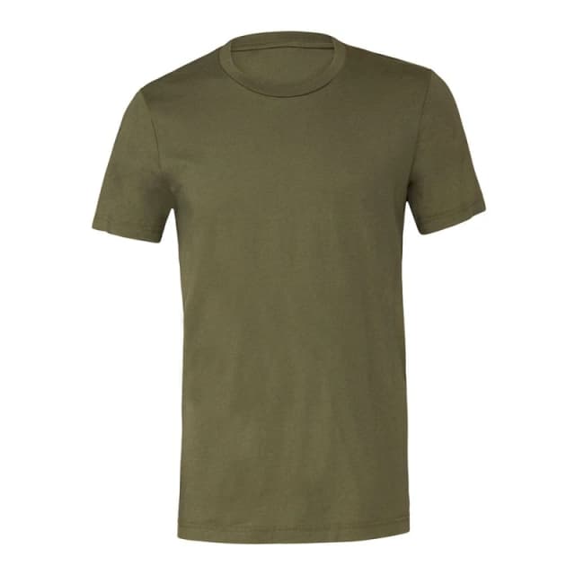 Bella + Canvas Mens Crew Neck T-Shirt in Dark Green Size: XS Dark Green Male XS