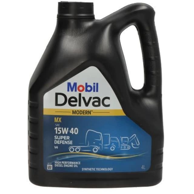 MOBIL 157463 Engine oil MOBIL DELVAC MODERN 15W-40 SUPER DEFENSE V4 Capacity: 4l Engine Oil (1862)