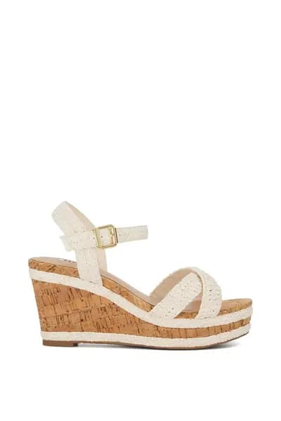Dune London 'Kelisa' Wedges White