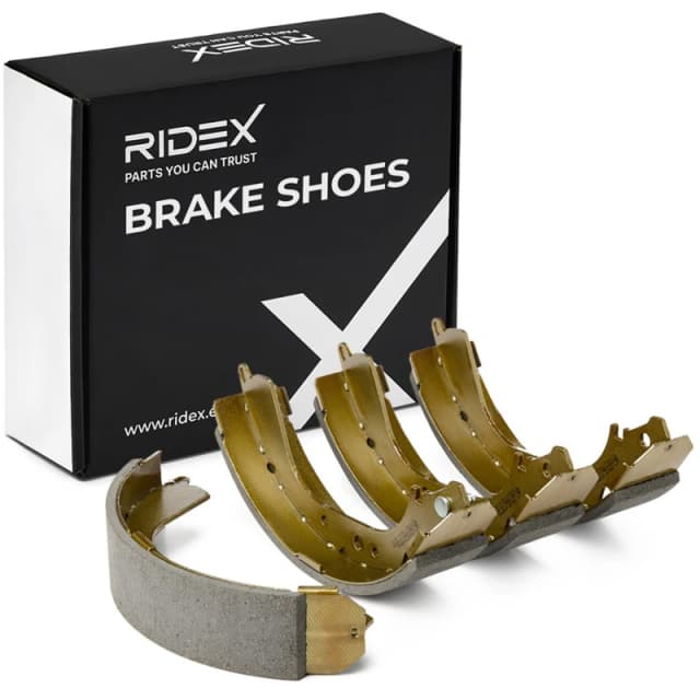 RIDEX 70B0112 Brake Shoes Rear Axle, Ø: 295mm, without lever Brake Shoe Set (70)