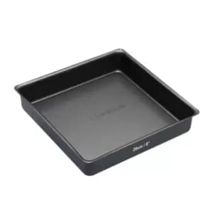 MasterClass Non Stick Square Loose Base Sandwich Pan Square Black