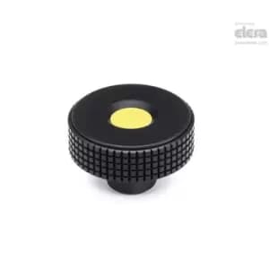 ELESA Diamond knurled knob-MBT.30 B-5-C2 Orange