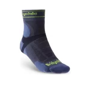 Brigdedale TRAIL RUN Ultralight T2 Merino Sport 3/4 Crew Mens - X-Large Blue