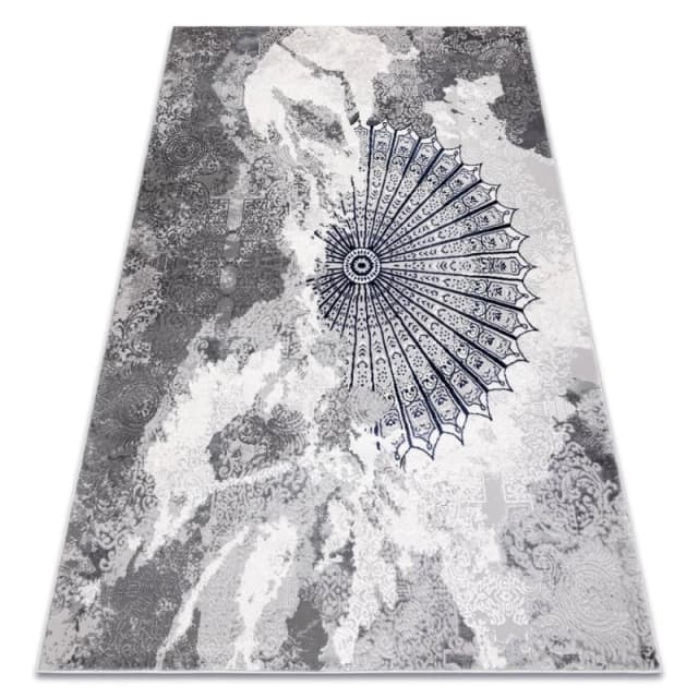 RugsX Carpet Allure 5715 Abstraction - Structural, Stylish, Glamour Light Grey / Dark Bl 120X170 Cm