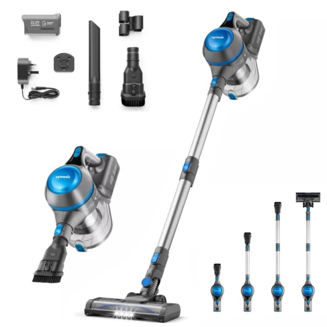 Vytronix Vytronix EBCV6 Lithium Cordless Upright 3in1 Handheld Stick Vacuum Cleaner 22V in Blue Size: 1 Pack Blue 1 Pack Unisex 5060733950480