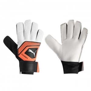 Puma One Grip Gloves - White-Org-Blk-S