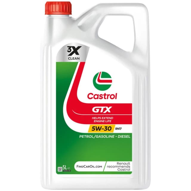 Castrol 15F6E5 Engine oil Castrol GTX 5W-30 RN17 Capacity: 5l, Synthetic Oil Engine Oil (1862)