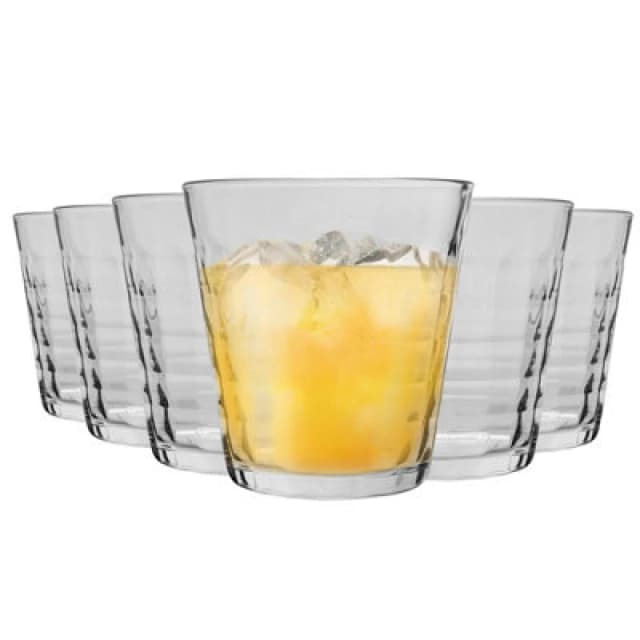 Duralex Prisme Clear 9.25 oz. Tumbler, Set of 6