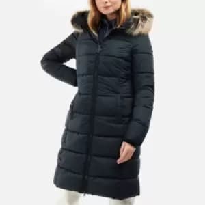 Barbour Womens Rosoman Quilted Coat - Black - UK 8