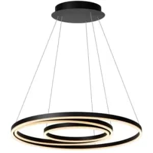 Lucide triniti - Pendant Light - Ø80cm - LED Dim. - 3000K - Black