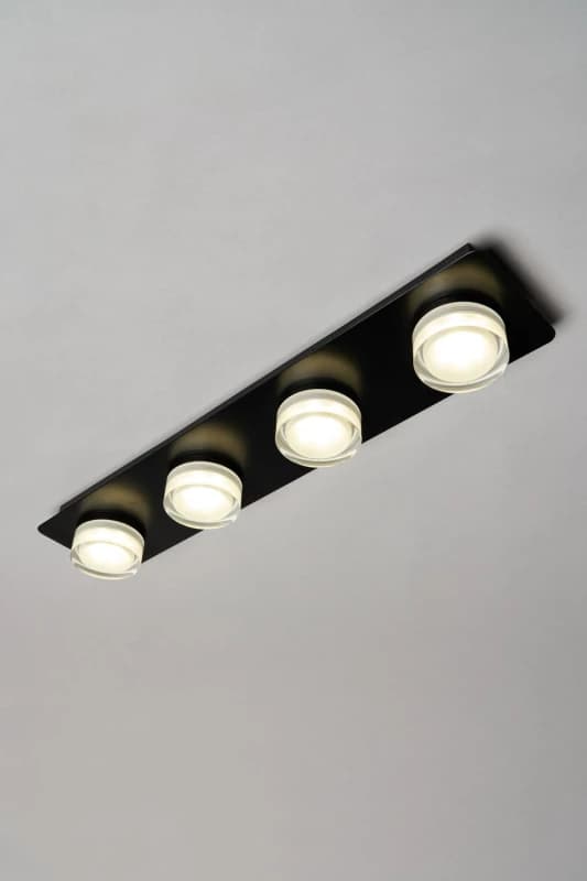 Spa Amalfi 20W LED 4 Flush Light Bar Spotlight Matte Black