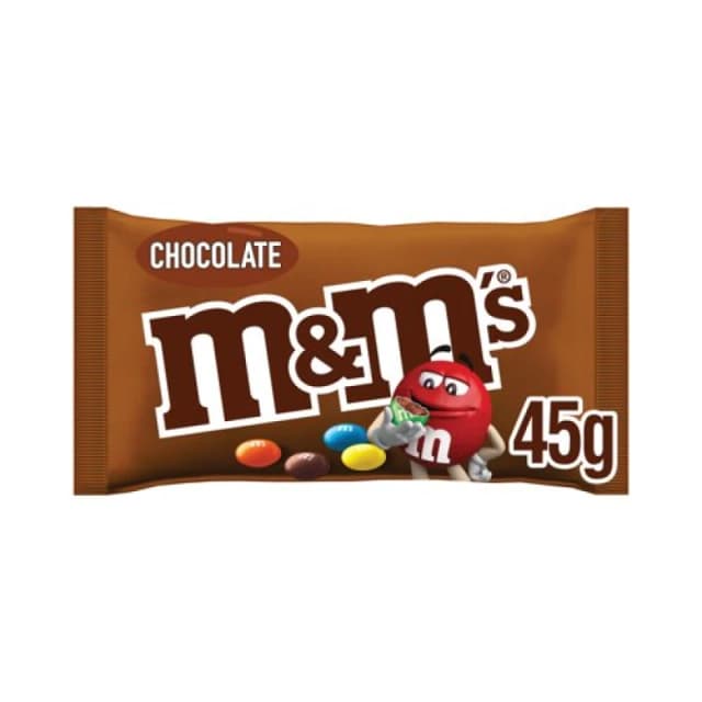 M&M's Chocolate Pieces Bag 45g (24 Pack) 121233