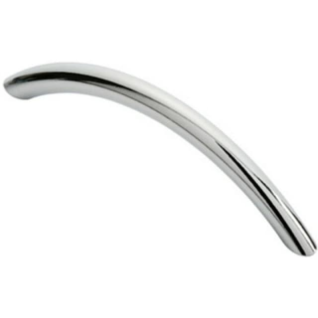 Loops Curved Bow Cabinet Pull Handle 119 x 10mm 96mm Fixing Centres Chrome Multi unisex