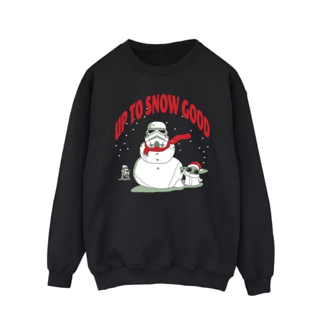 Star Wars Star Wars Men Up To Snow Good Sweatshirt in Black Size: Small Black S Male 5063376852678