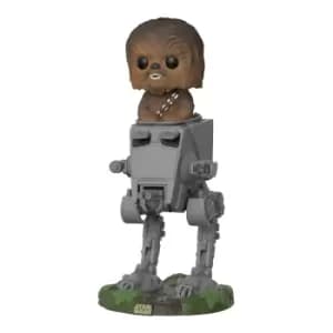 Star Wars Chewbacca in AT-ST Pop Deluxe Vinyl Figure