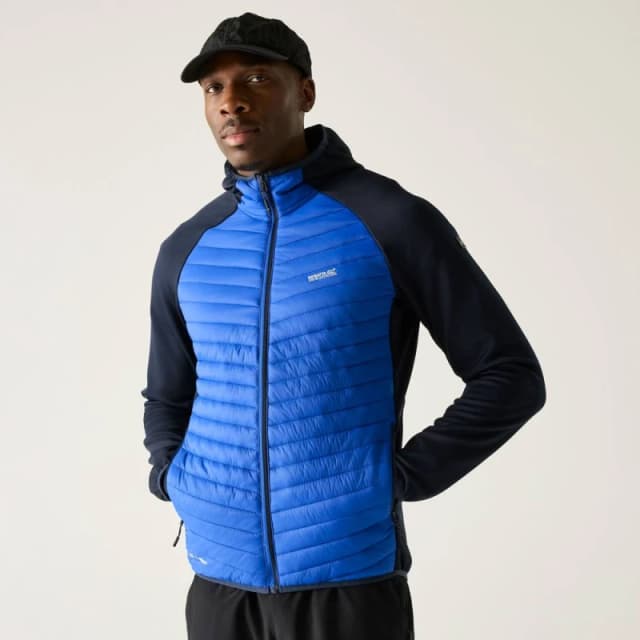 Regatta Mens Andreson Hybrid Insulated Quilted Jacket in Mid Blue Size: 2XL Mid Blue Male 2XL