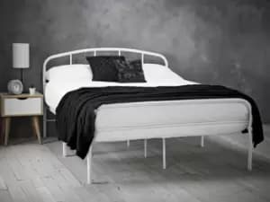 LPD Milton 4ft6 Double White Metal Bed Frame