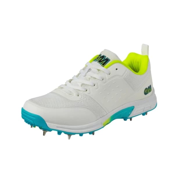 Gunn And Moore Aion Spiked Cricket Shoes in White Size: 4 White Unisex 4