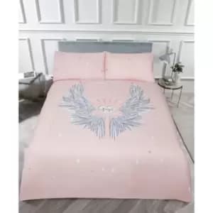 Angel Wings Blush Duvet Set - Double