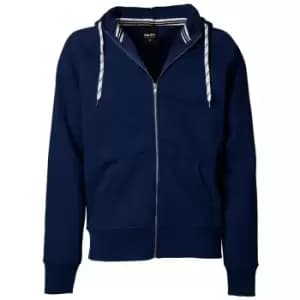 Tee Jays Mens Full Zip Hooded Sweatshirt (3XL) (Navy Blue)